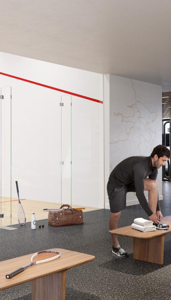 People playing Squash